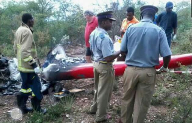 Man dies in chopper crash