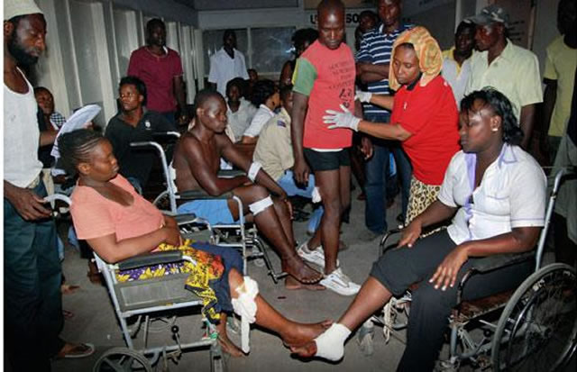 Kenya drive-by bombing wounds 10