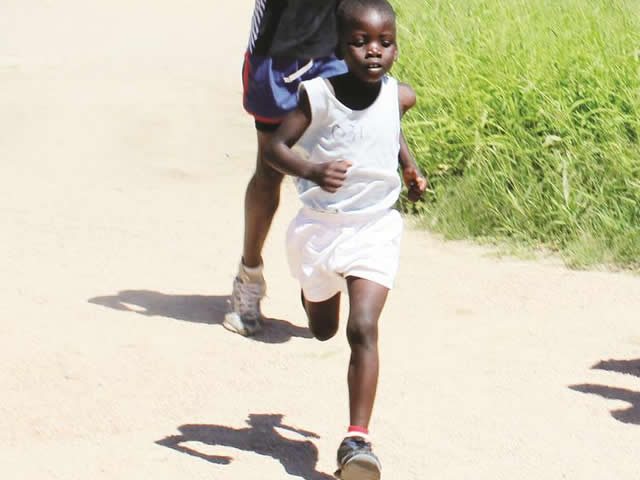 Six-year-old boy steals marathon race