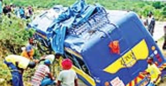 Swept away: 4 killed as bus plunges into flooded river