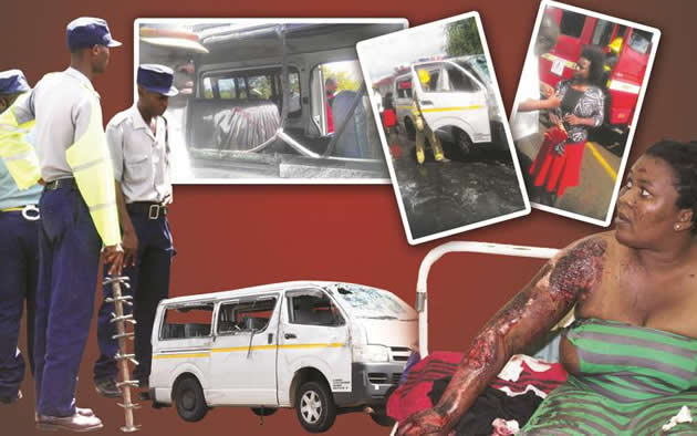 COP SPIKES kombi crash