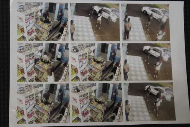 Robbers captured on camera