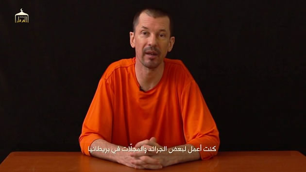 Islamic State shows captive British journalist in new video
