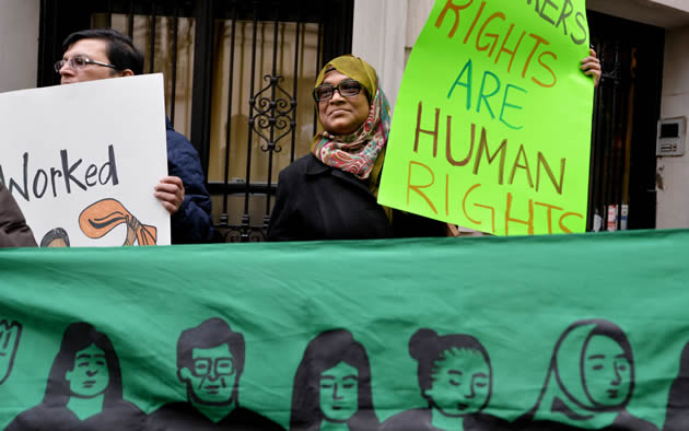 Female migrant workers abused in the UAE