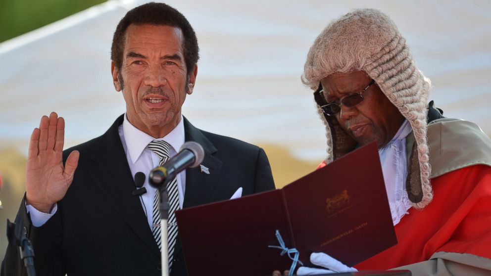 21-gun salute marks Botswana president’s 2nd term