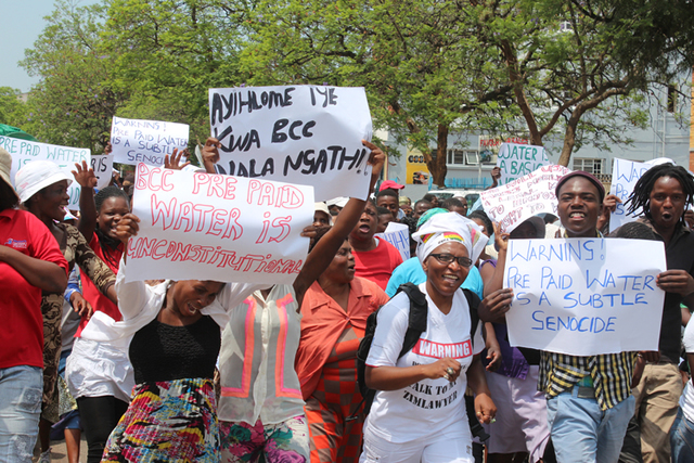 Pre-paid water meters spark protests