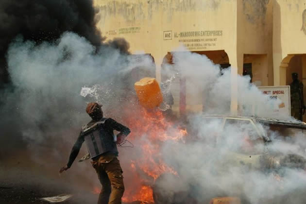 Blast close to venue of Nigerian president’s rally