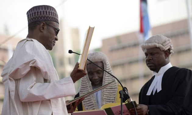 Buhari sworn in president