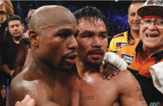 Mayweather on Pacquiao injury: ‘Losers have excuses’