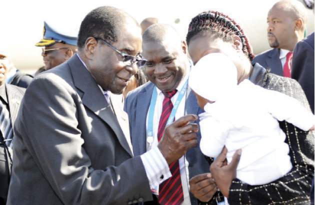 Mugabe watches Russia ‘Victory’ parade
