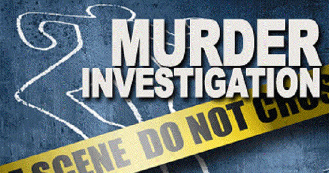 The son is now on the run after the alleged gruesome murder
