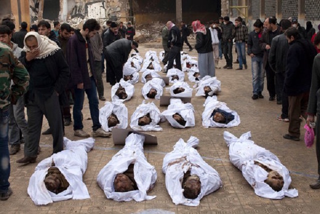 Massive deaths, passive reporting on war