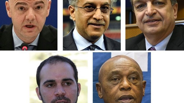 Fifa confirms five presidential candidates