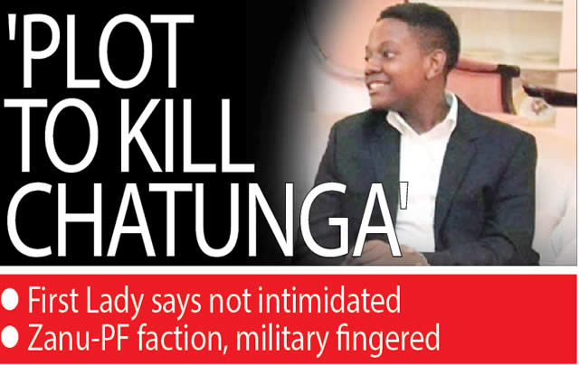 ‘PLOT TO KILL CHATUNGA’…First Lady says not intimidated