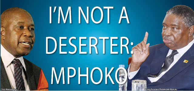 I’m not a deserter: Mphoko