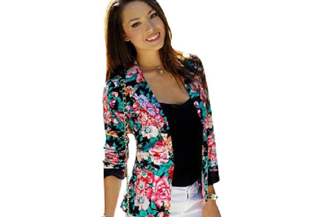 A multi-coloured blazer to save the day