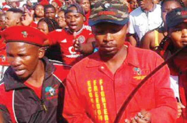 Slip of the tongue has EFF members sing ANC praises