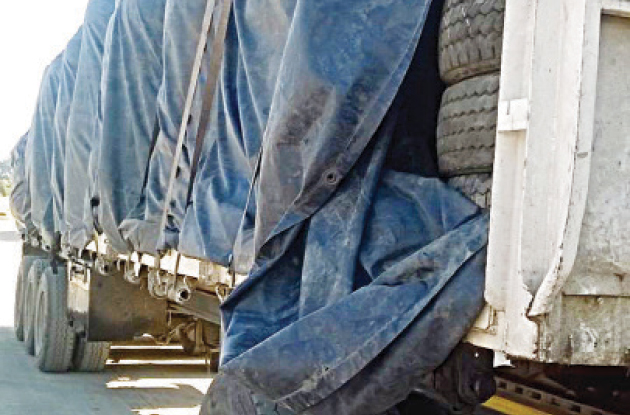 $100k-tyre haulage truck arrest