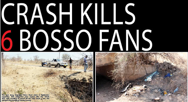 Crash kills 6 bosso fans