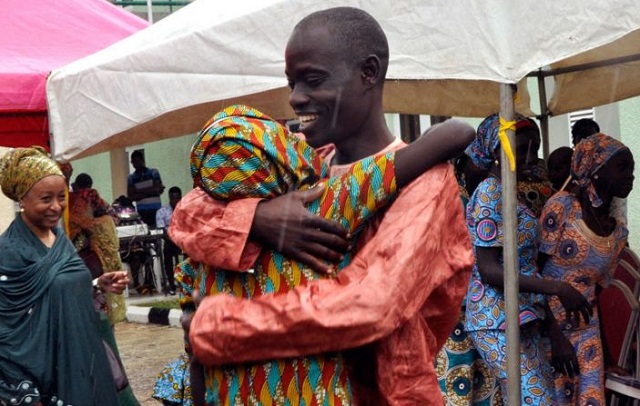 Chibok girls in tearful reunion with families