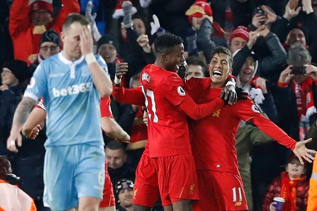 Liverpool second after 4 against Stoke