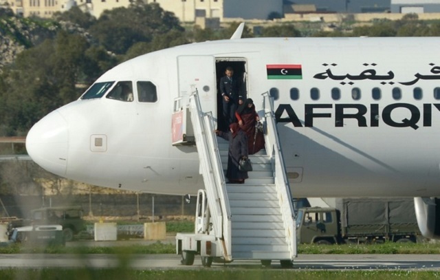 Libya passenger plane hijacked, lands in Malta