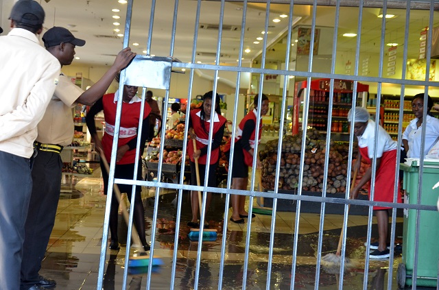 Fire panic at OK supermarket