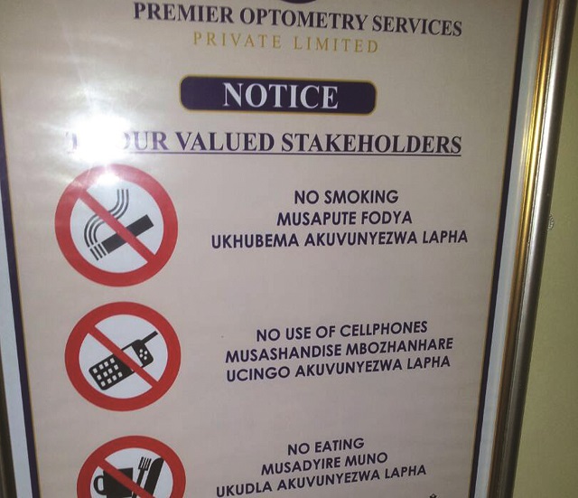 Premier Services caught up in isiNdebele spelling boob