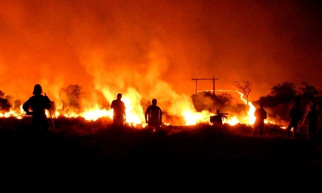 Veld fires . . . almost half the country at risk