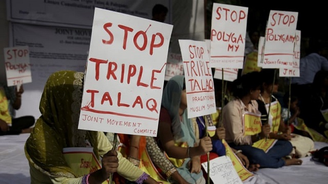 Some Muslim men have divorced their wives instantaneously by uttering 'talaq' three times —AP
