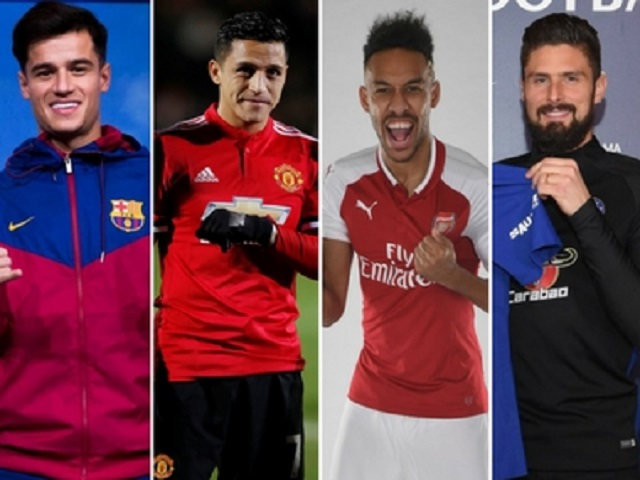 PL clubs spend record £430m in Jan