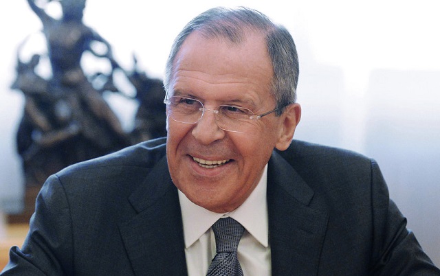 Russian FM jets in with special message