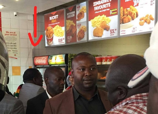 President ED spotted in fast food outlet queue