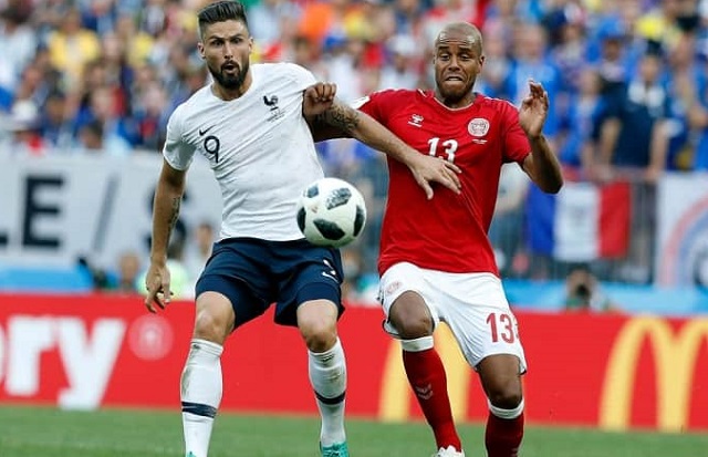 France, Denmark advance to last 16