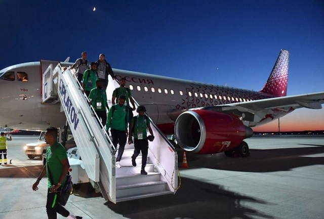 Saudi Arabia team plane catches fire in mid-air