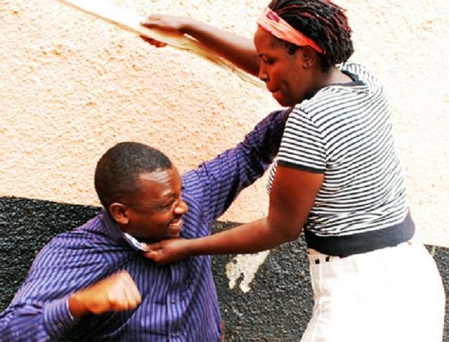 Woman beats up husband who asked to use car