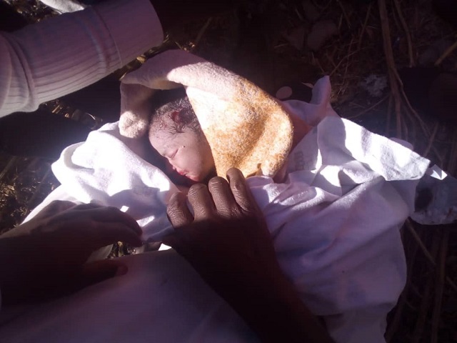 Miracle baby survives winter dumping
