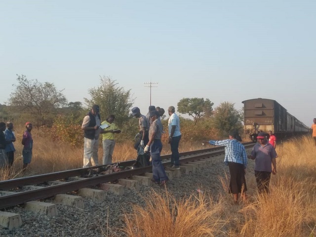 Train cuts man to pieces