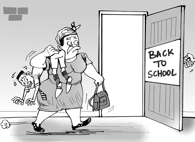 Today’s Cartoon – Wellington Musapenda on School Opening