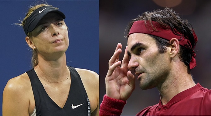 Federer, Sharapova crash at US Open