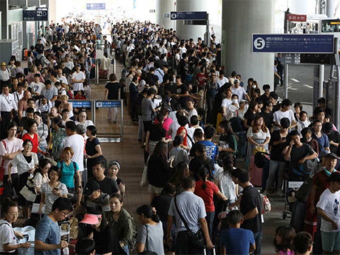 Japan evacuates major airport after typhoon wreaks havoc