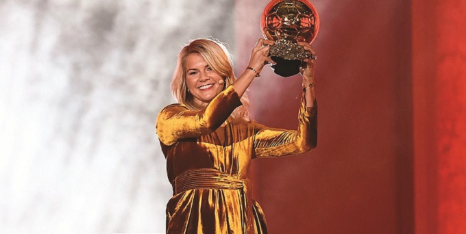 Norway’s Ada Hegerberg wins inaugural women’s Ballon d’Or