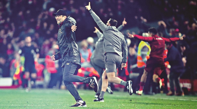 Klopp charged over wild celebrations after Reds win