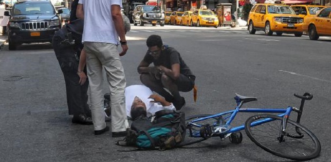 Instant death for cyclist run over on highway