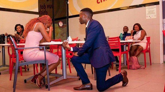 People jostle to assist Chicken Inn outlet sweetheart proposal