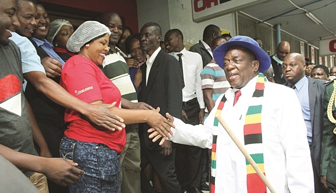 President makes surprise clean-up