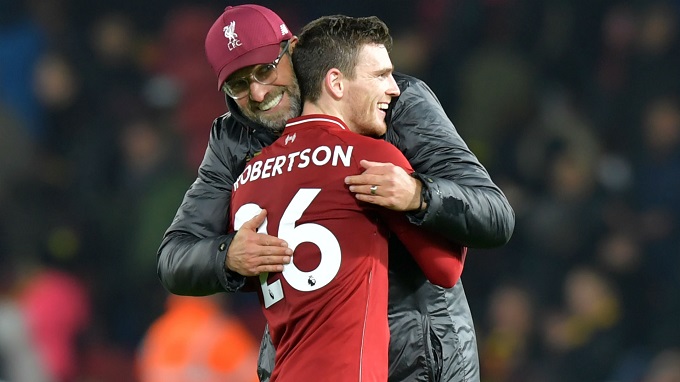 Liverpool not feeling title heat: Robertson