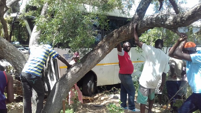 Bus runs over, kills two pedestrians