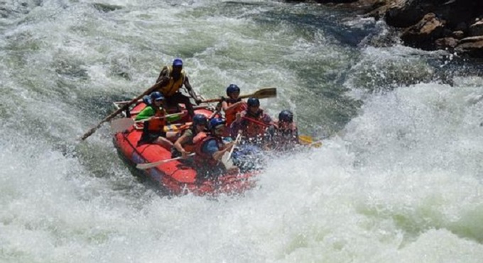 Whitewater rafting activities move downstream