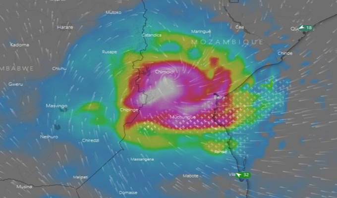 Mozambique lashed with rain, as cyclone loses power